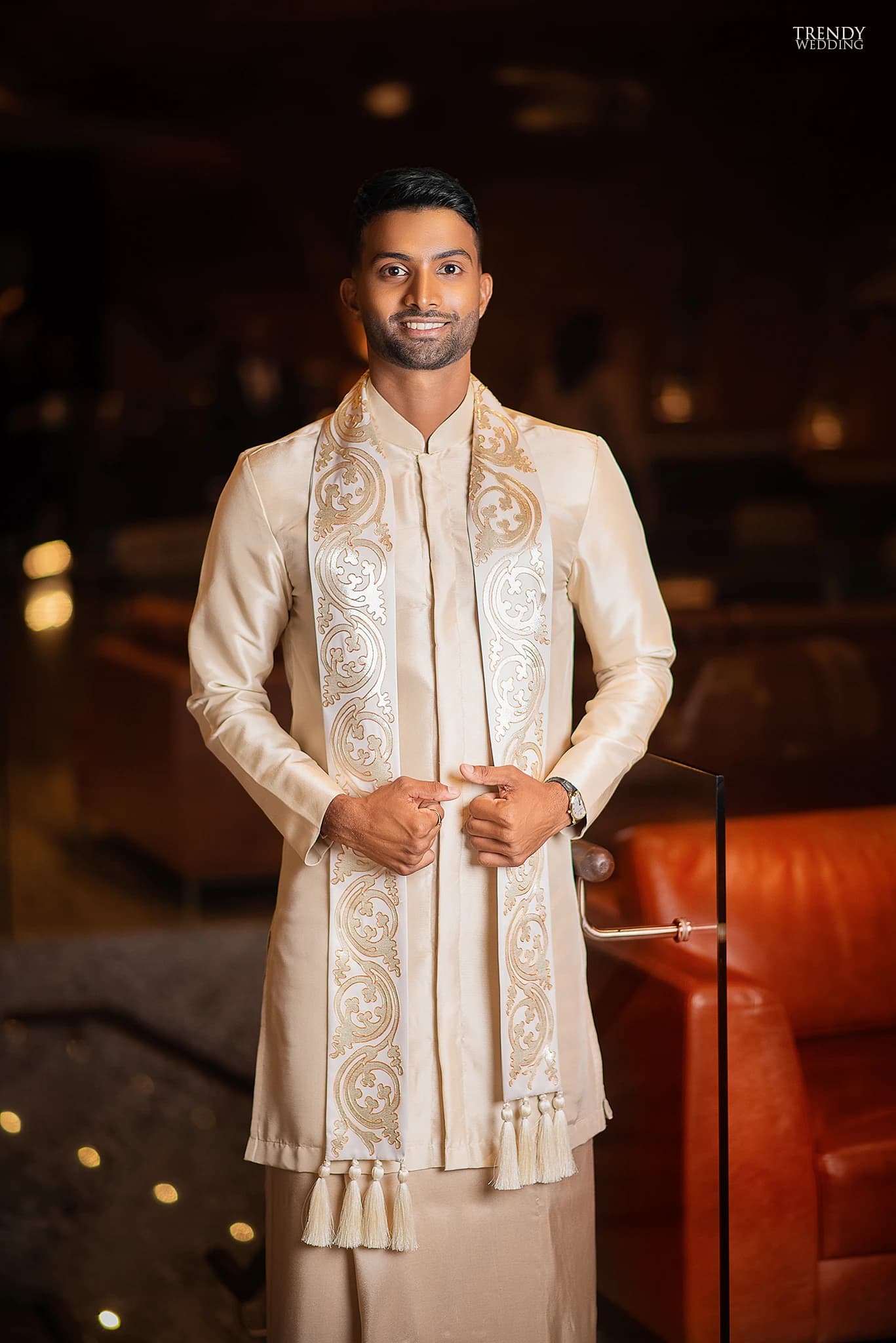 Classic Pintharu groom dressing